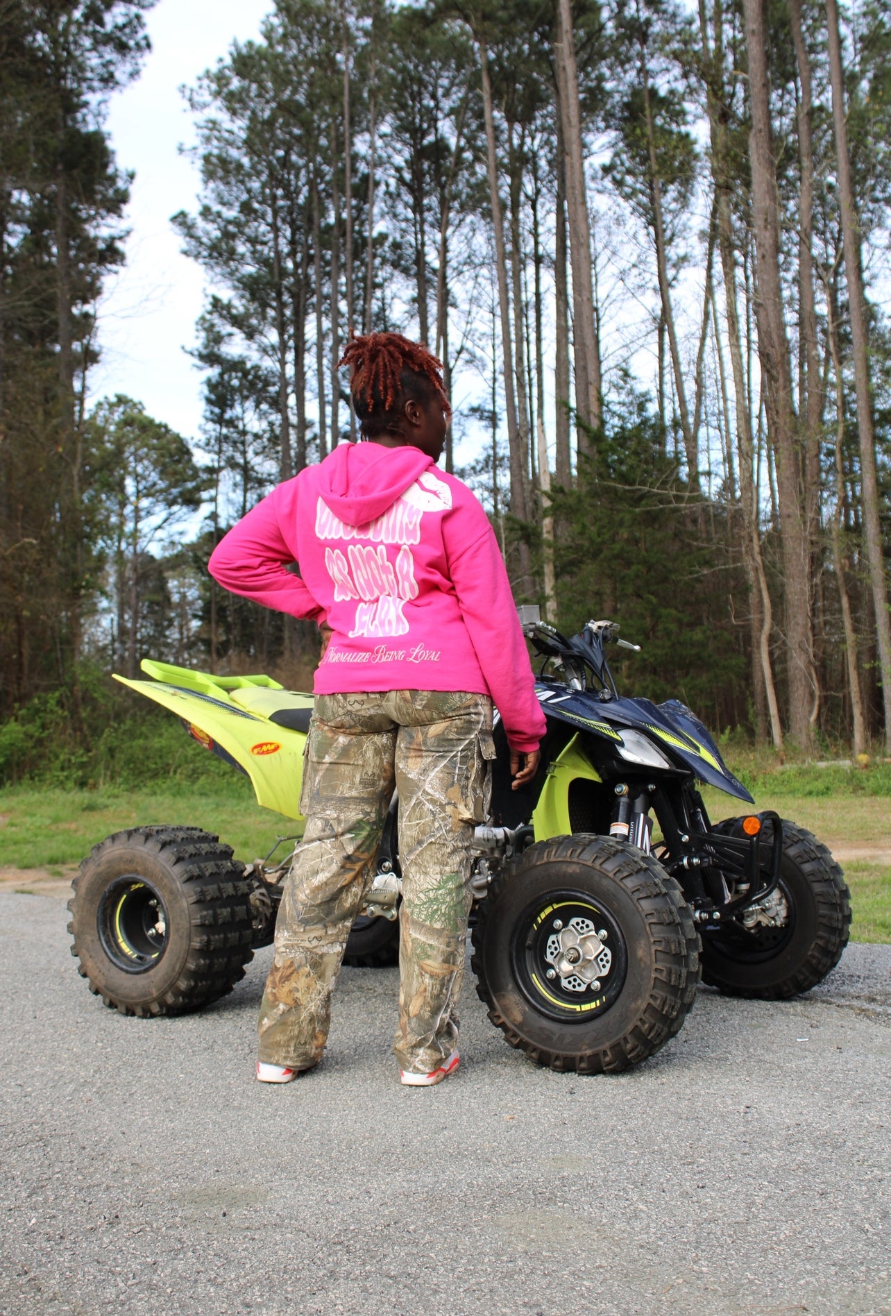 "Cheating Is Not A Flex" Cropped Hoodie