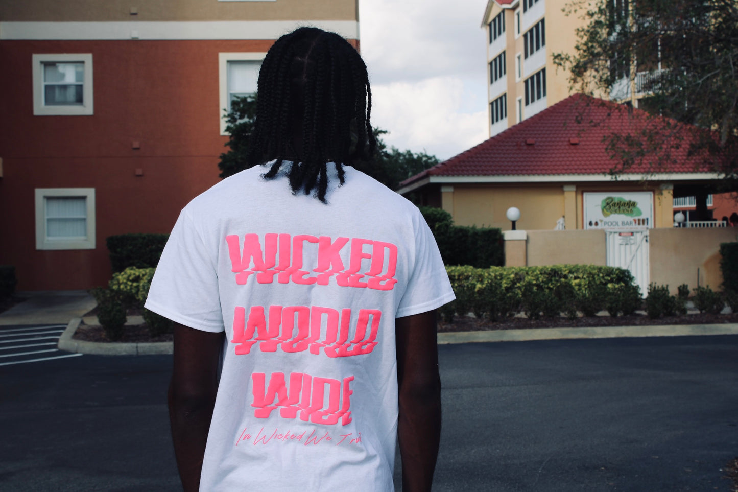 White Wicked World Wide T-shirt