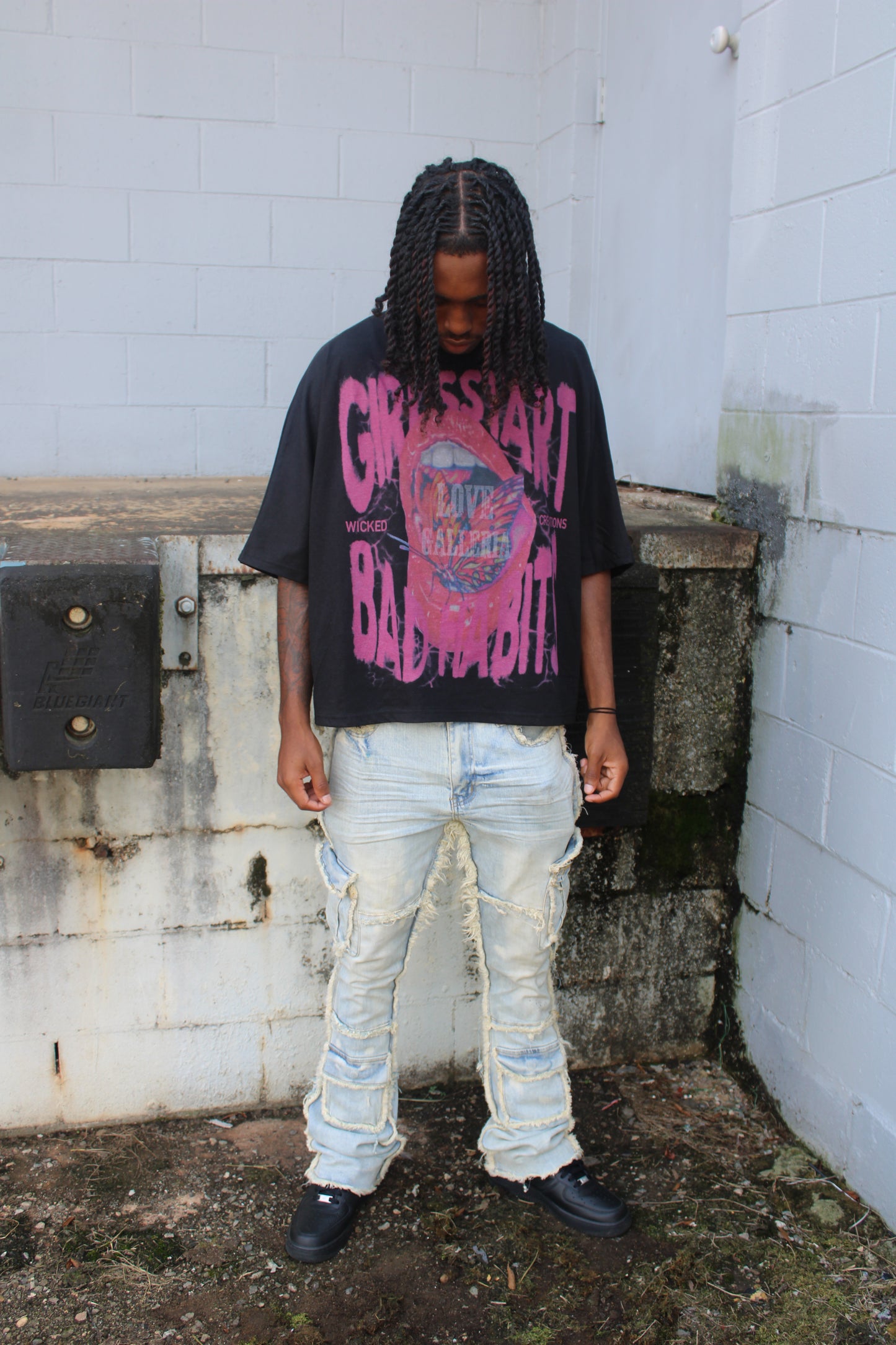 "Girls Start Bad Habits" Boxy Tee