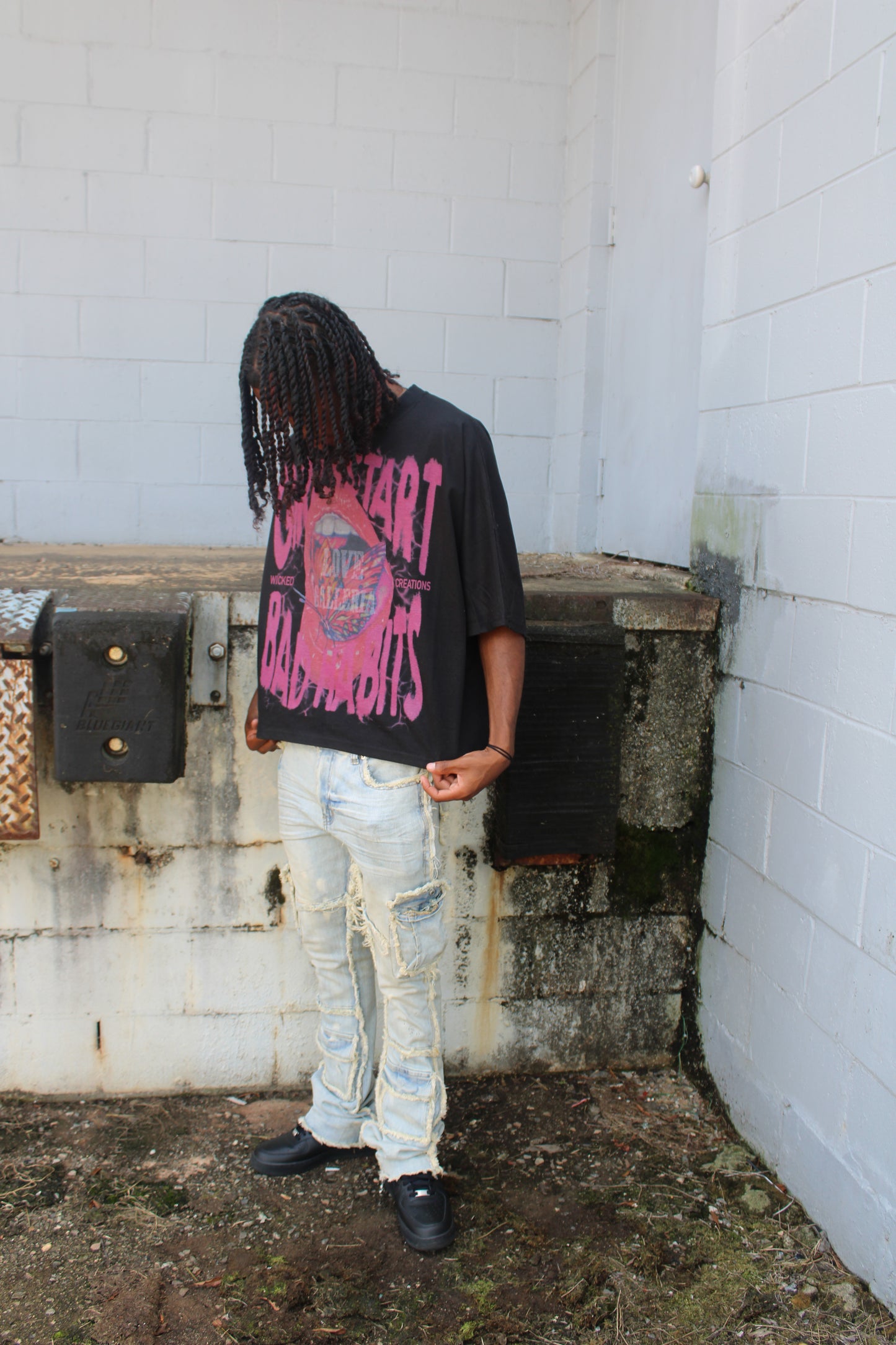 "Girls Start Bad Habits" Boxy Tee