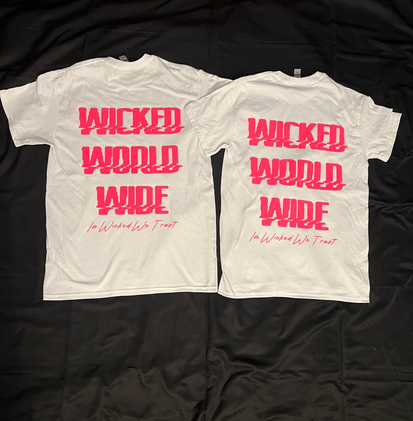 White Wicked World Wide T-shirt