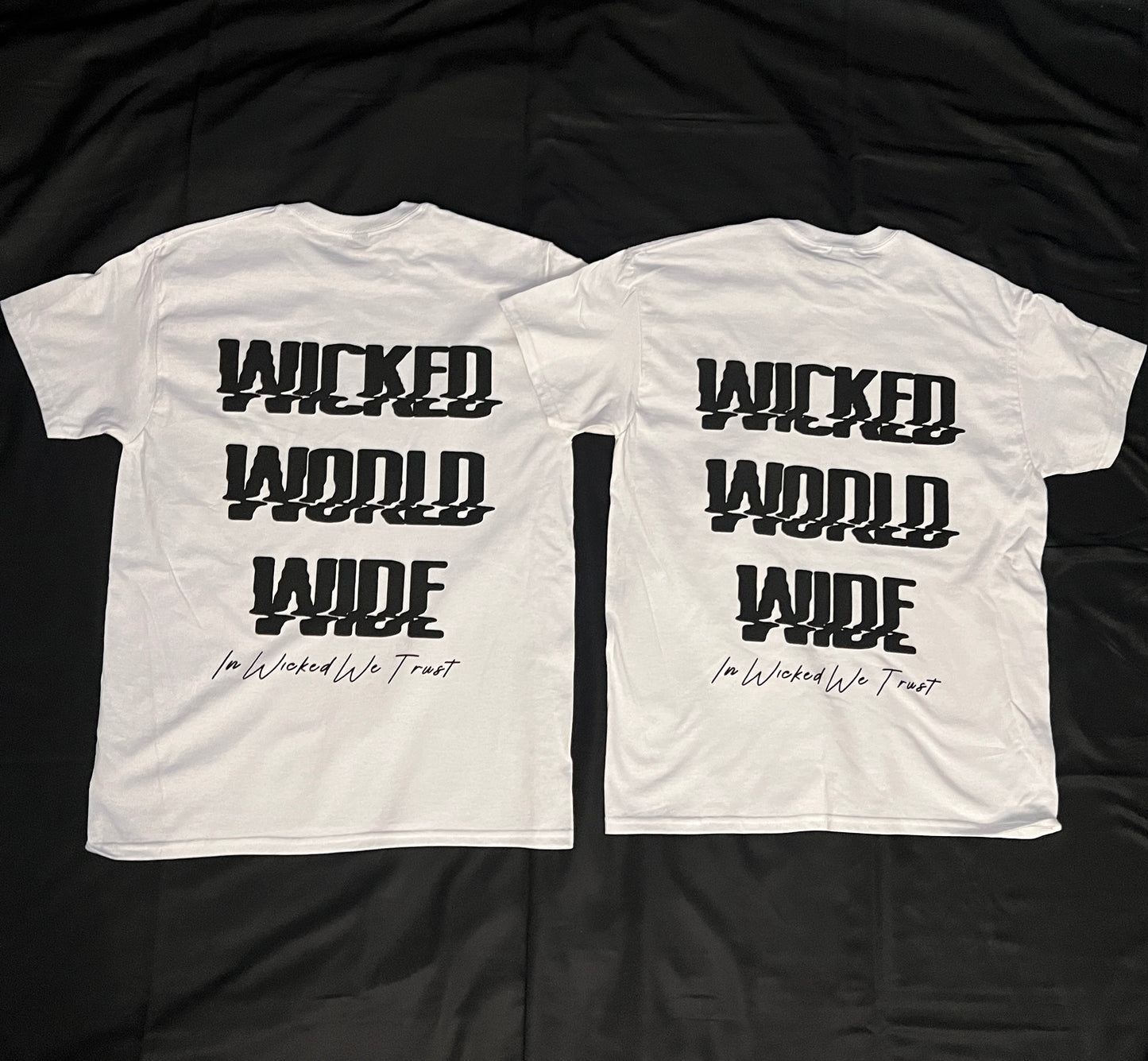 White Wicked World Wide T-shirt