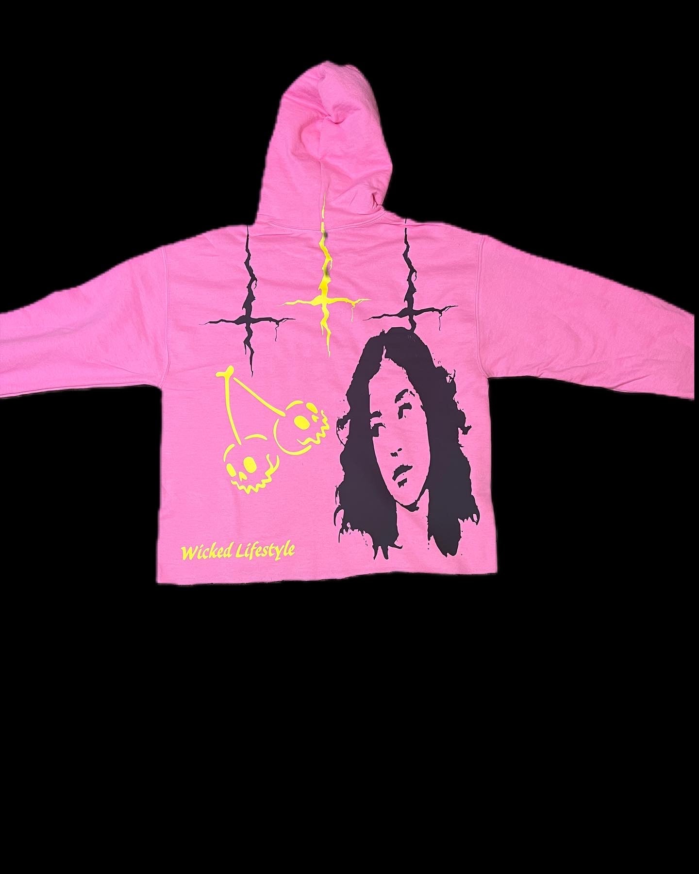 "Loner" Cropped Hoodie