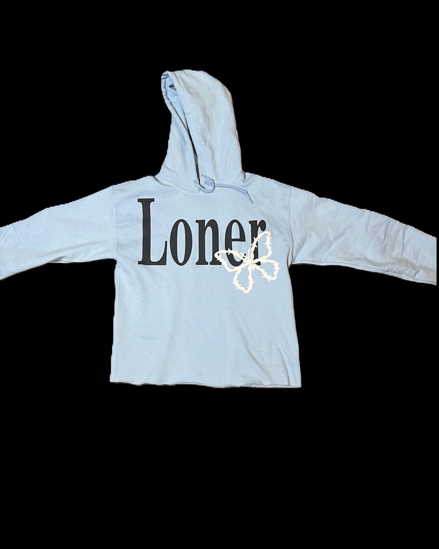 "Loner" Cropped Hoodie