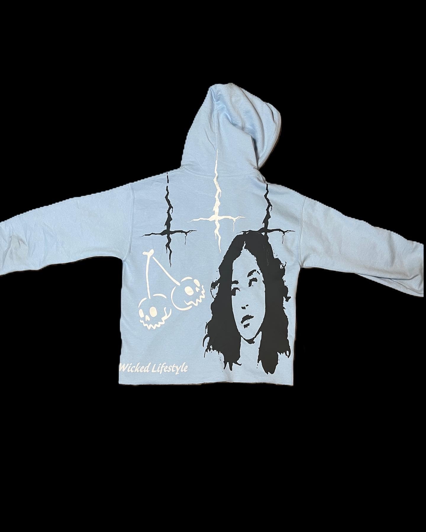 "Loner" Cropped Hoodie